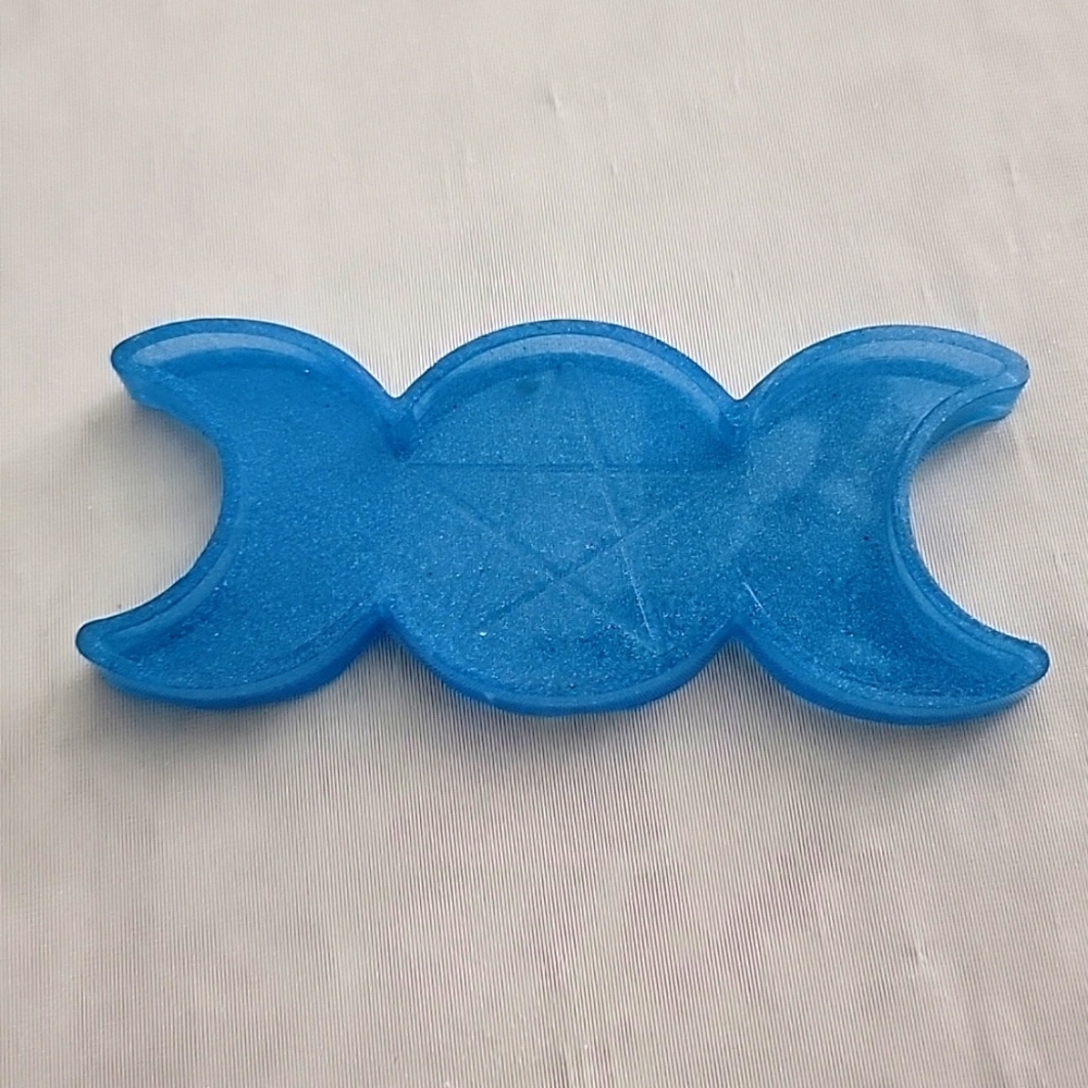 Resin Moon trinket dish